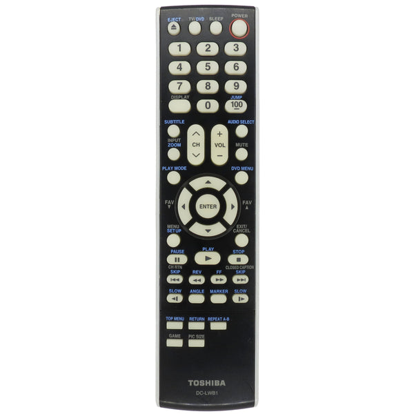 Toshiba DC-LWB1 Pre-Owned Original TV/DVD Combo Remote Control