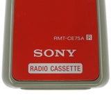 Sony RMT-CE75A Red Face Pre-Owned Original Audio System Remote Control