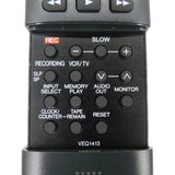 Panasonic VEQ1413 Pre-Owned Factory Original VCR Remote Control