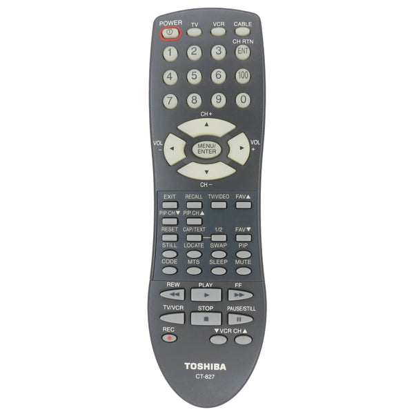 Toshiba CT-827 Pre-Owned Original TV Remote Control