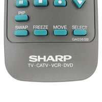 Sharp GA036SB Pre-Owned Factory Original TV Remote Control