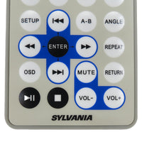 Sylvania SDVD7012 Pre-Owned Factory Original DVD Player Remote Control