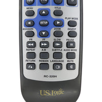 US Logic RC-320H Pre-Owned Original DVD Player Remote Control