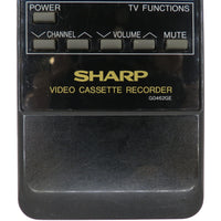 Sharp G0462GE Pre-Owned Factory Original VCR Remote Control