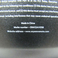 ONN ONA12AV058 Pre-Owned 4 Device Universal Remote Control