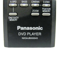 Panasonic N2QAJB000043 Pre-Owned Original DVD Player Remote Control