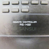 Sansui RS-H22 Pre-Owned Factory Original Audio System Remote Control