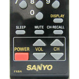 Sanyo FXBA Pre-Owned Factory Original TV Remote Control