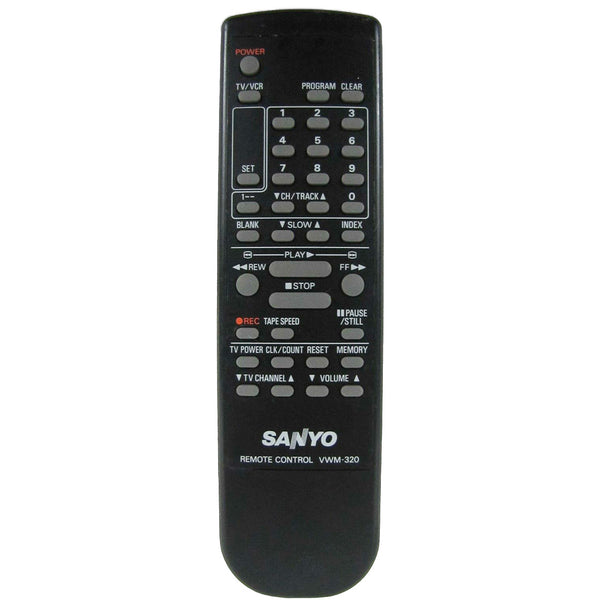 Sanyo VWM-320 Pre-Owned Factory Original VCR Remote Control