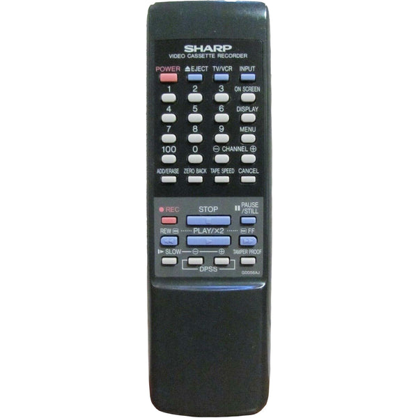 Sharp G0056AJ Pre-Owned Factory Original VCR Remote Control