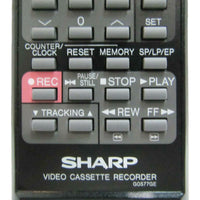 Sharp G0577GE Pre-Owned Factory Original VCR Remote Control