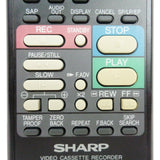 Sharp G0726GE Pre-Owned Factory Original VCR Remote Control