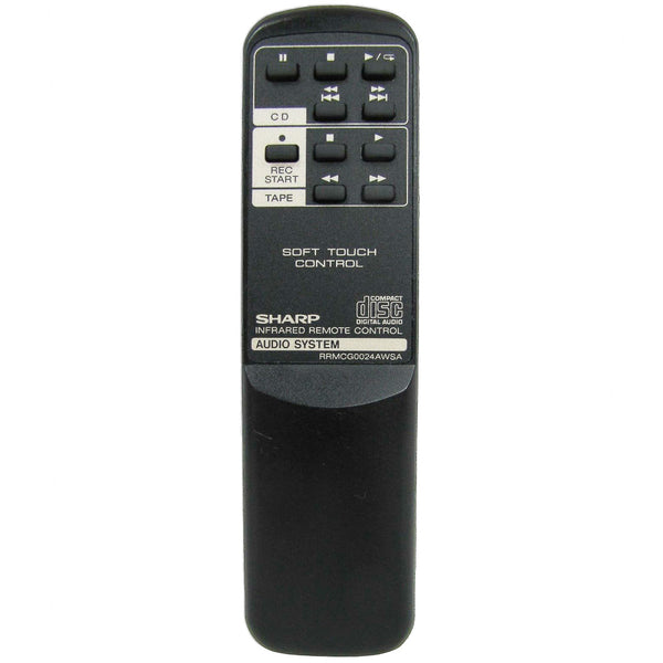 Sharp RRMCG0024AWSA Pre-Owned Original Audio System Remote Control