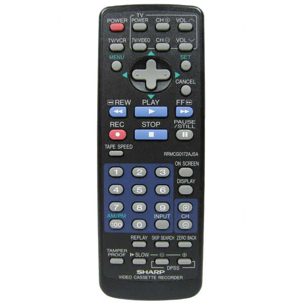 Sharp RRMCG0172AJSA Pre-owned Factory Original VCR Remote Control