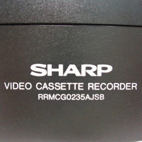 Sharp RRMCG0235AJSB Pre-Owned Factory Original VCR Remote Control