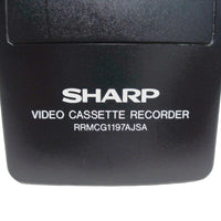 Sharp RRMCG1197AJSA Pre-Owned VCR Remote Control, Factory Original