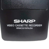 Sharp RRMCG1197AJSA Pre-Owned VCR Remote Control, Factory Original