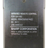 Sharp RRMCG2005YAZZ Pre-Owned Computer Projection Panel Remote Control