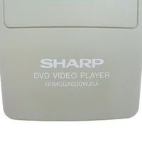 Sharp RRMCGA030WJSA Pre-Owned DVD Player Remote Control, Factory Original