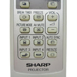 Sharp RRMCGA398WJSA Pre-Owned Original Projector Remote Control
