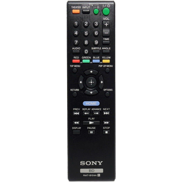 Sony RMT-B104A Pre-Owned Blu-Ray Player Remote Control, 1-487-218-11 Factory Original