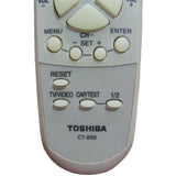 Toshiba CT-859 Pre-Owned Factory Original TV Remote Control