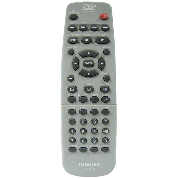 Toshiba SE-R0049 Pre-Owned Factory Original DVD Player Remote Control