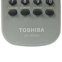 Toshiba SE-R0049 Pre-Owned Factory Original DVD Player Remote Control