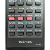 Toshiba VC-260 Pre-Owned Factory Original VCR Remote Control