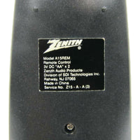 Zenith A15REM Pre-Owned Factory Original Audio System Remote Control
